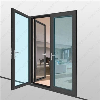 Aluminium slagdør med mesh