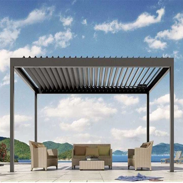 Vanntett lamelltaksystem i aluminium Pergola
