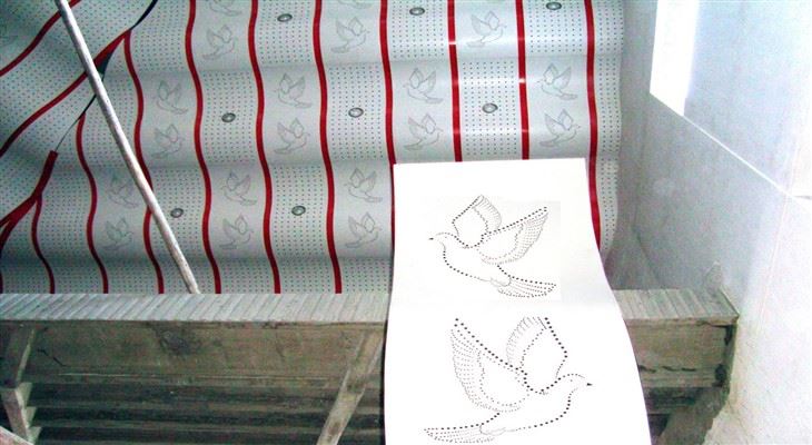 Mønster Kunstnerisk Veggdekor Kledningspaneler Perforert aluminiumstakpanel