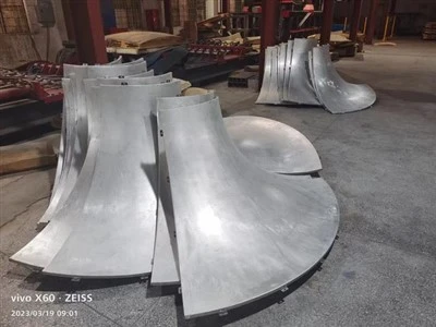 Aluminium dobbel buet søyledeksel og tak